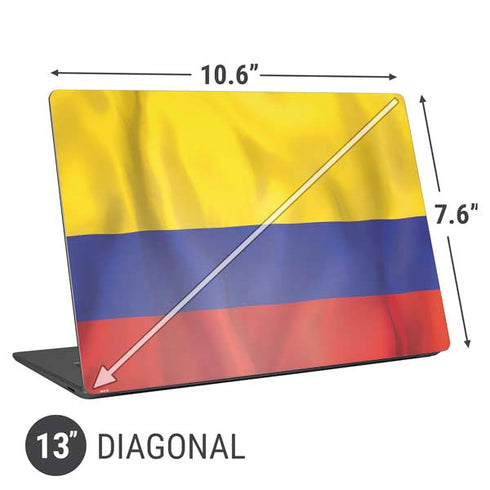 Colombia Flag Universal Laptop 13in (10.6 x 7.6in) Skin